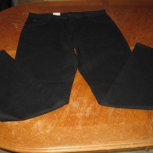 NWT Wrangler Black Overdye Denim Jeans 36x34